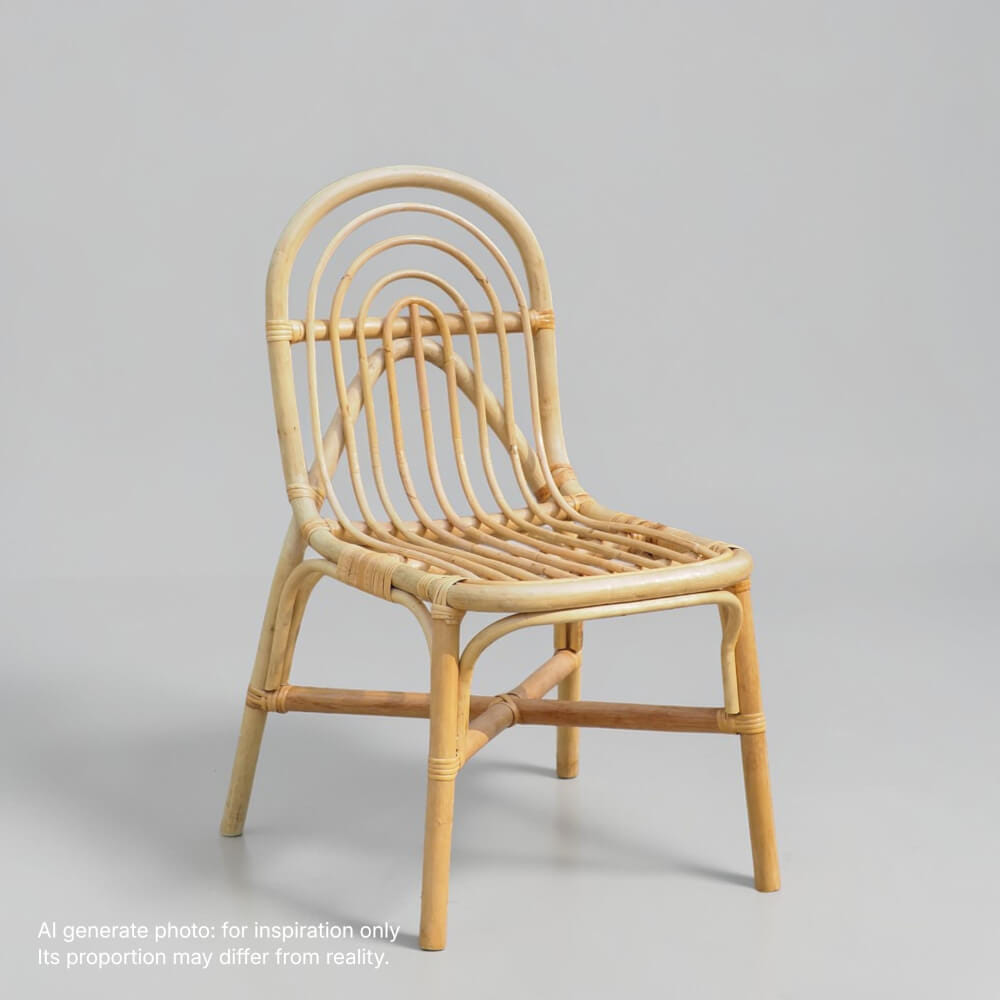 เก้าอี้ทานข้าว หวายแท้ PISAMAI รุ่น LEK DINING CHAIR ขนาด 42*55*88 ซม. สีธรรมชาติ